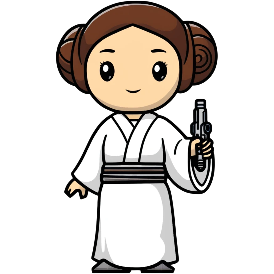 Princess Leia from Star Wars emoji