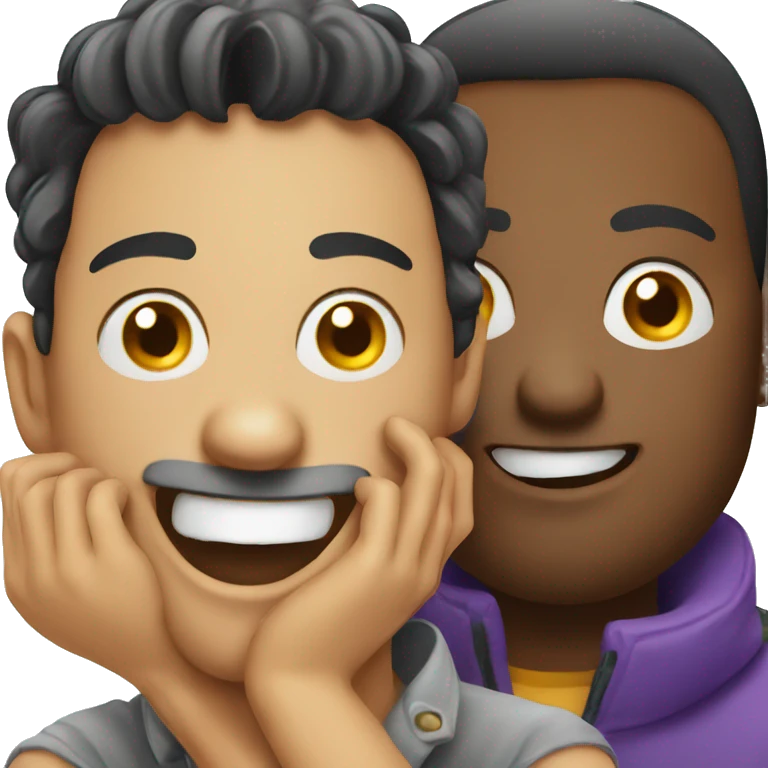 Silly gay friends emoji