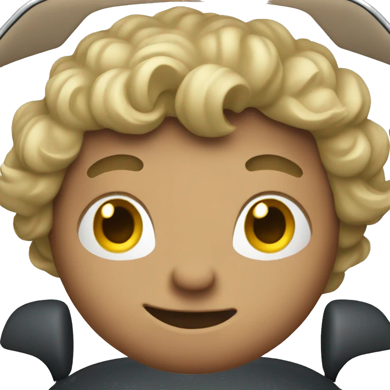 Guy in a car emoji