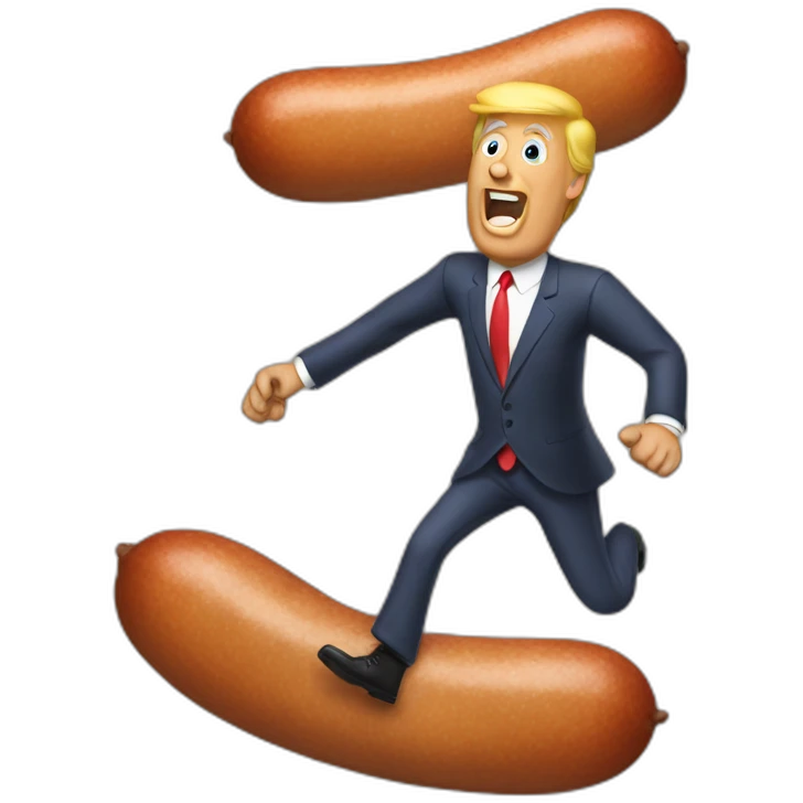 trump-riding-sausage emoji