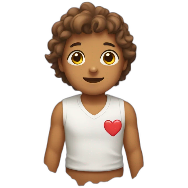 Heart melt emoji