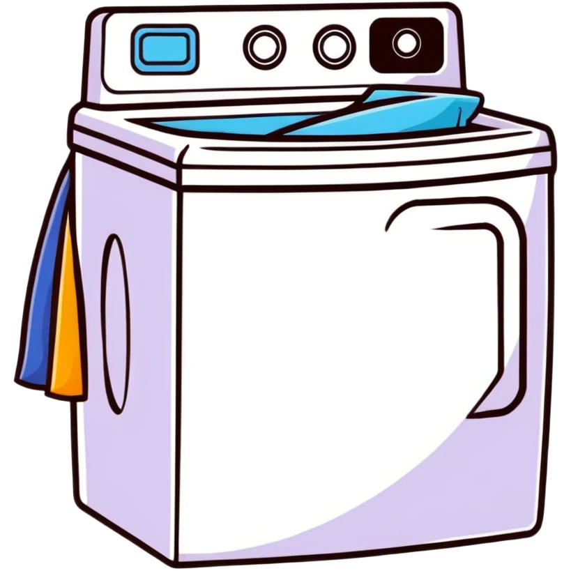 colorful laundry hanging on a line blowing in a summer breeze emoji
