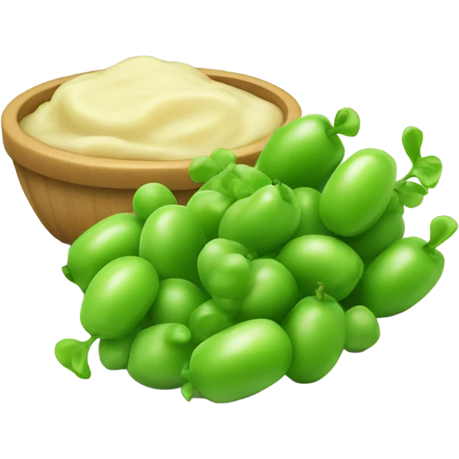 Applesauce and peas emoji