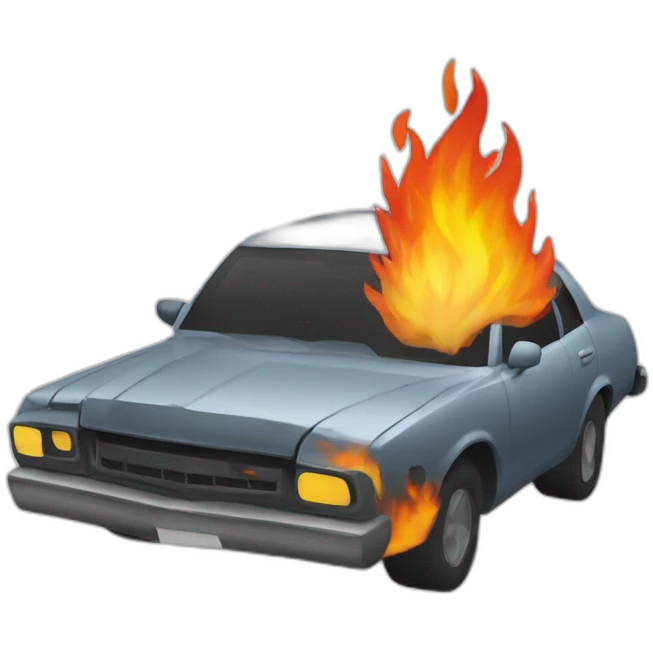 Car fire emoji