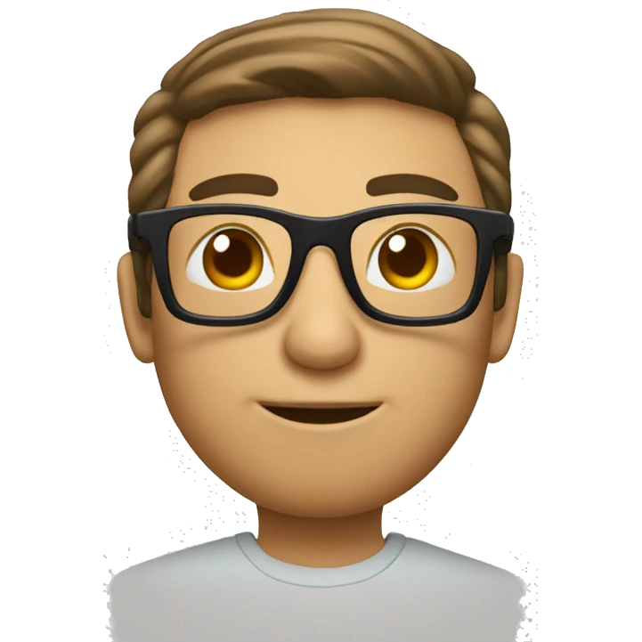 Un peroo con gafas emoji