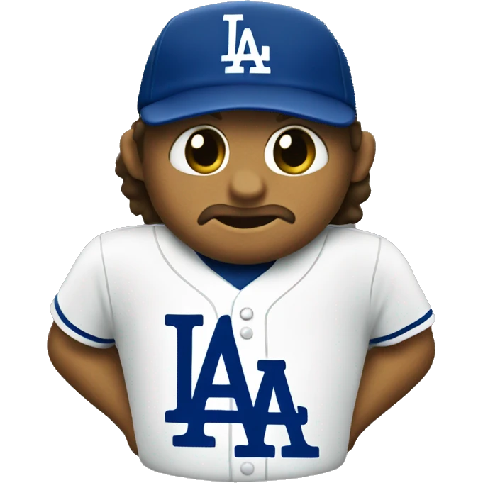 La Dodger logo emoji