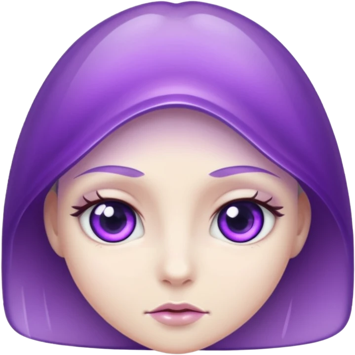 amethytst with eyes emoji