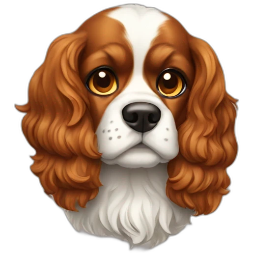 Chevalier King Charles dog emoji