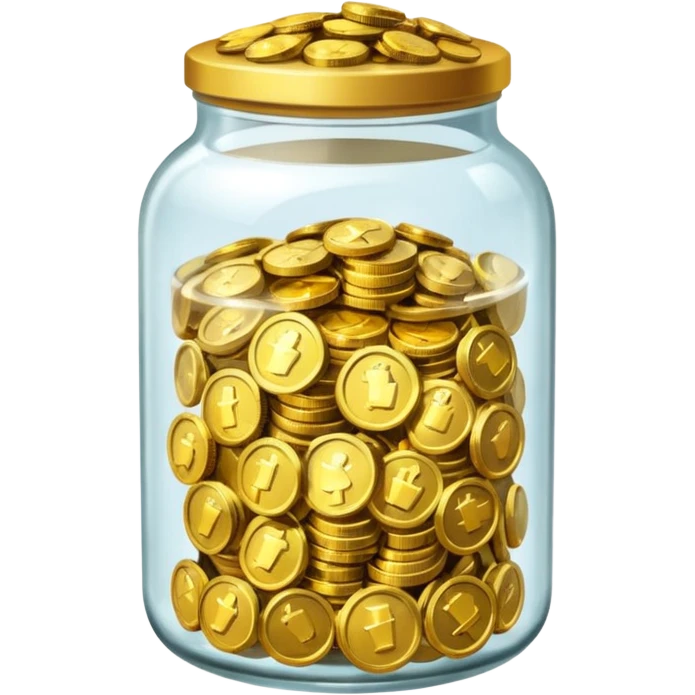 tip jar emoji style, emoji