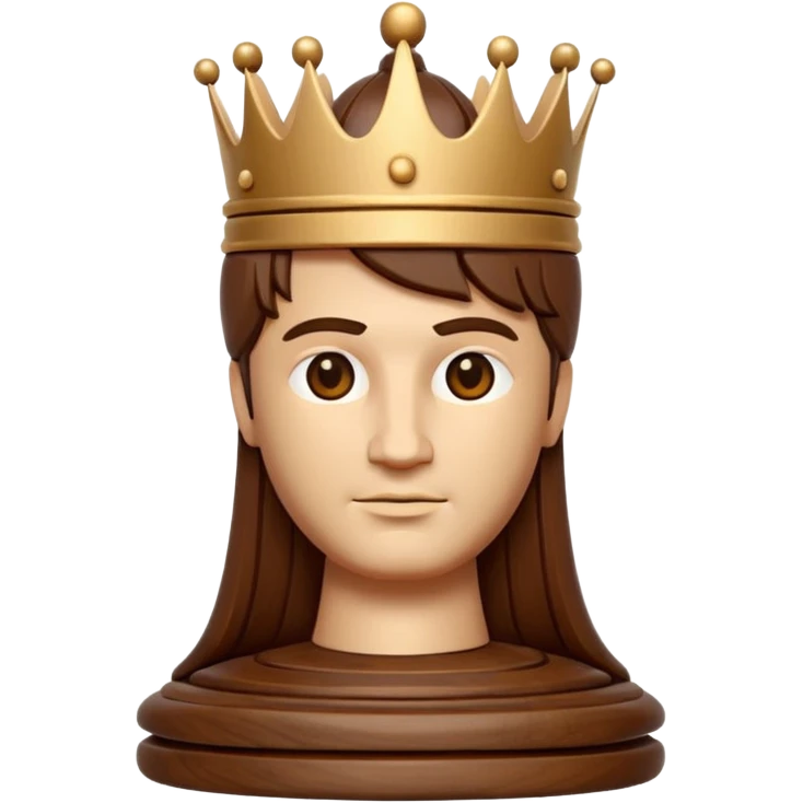 chess king wooden emoji