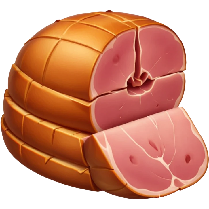 a ham, minimal, simple, clear emoji