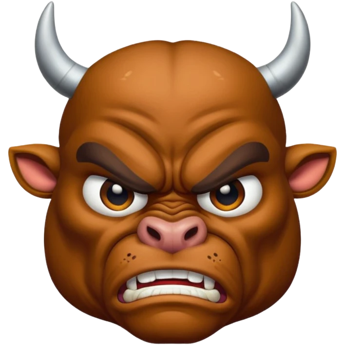 anfry bull face emoji