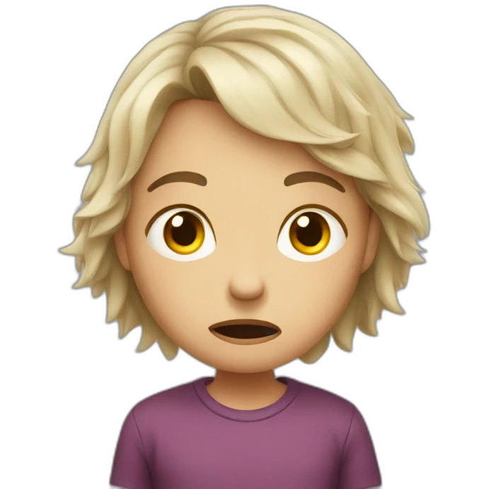 Desperate bedraggled parent emoji