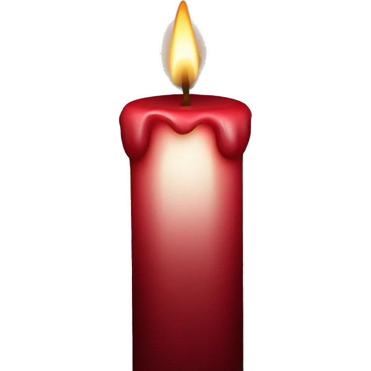 Dark red candle emoji