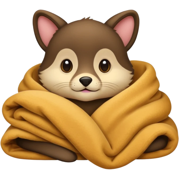 Sable cozy in blanket emoji