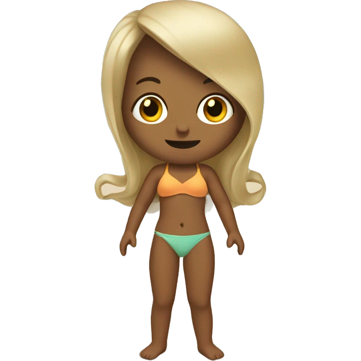 carinne à la plage emoji