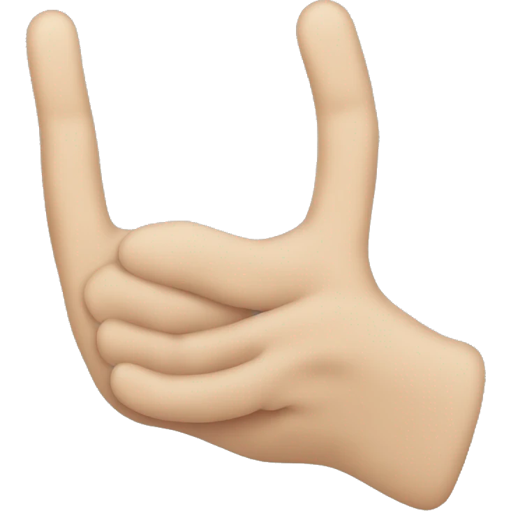 W hand sign emoji