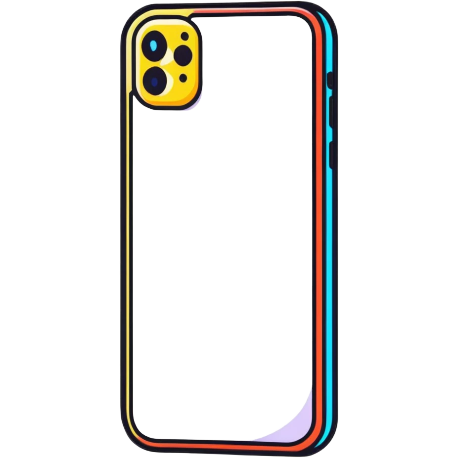 Smartphone with app store and colorful app icons emoji