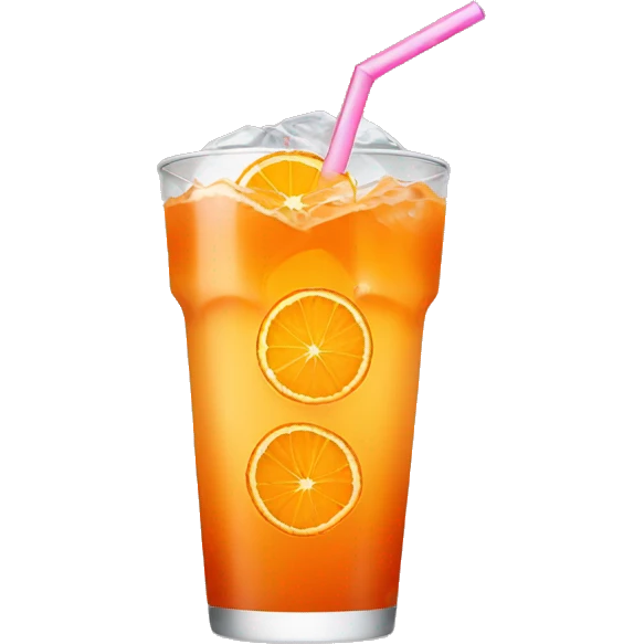 orange iced drink emoji