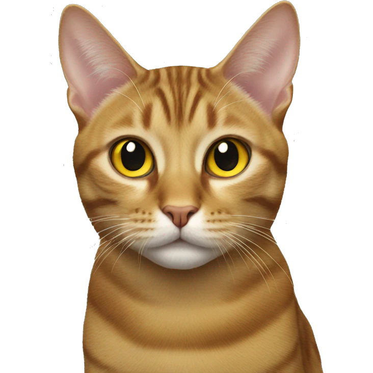 yellow eye tabby cat emoji