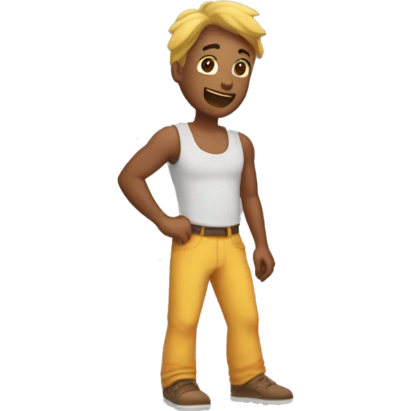 Chico diciendo que no con los brazos  emoji