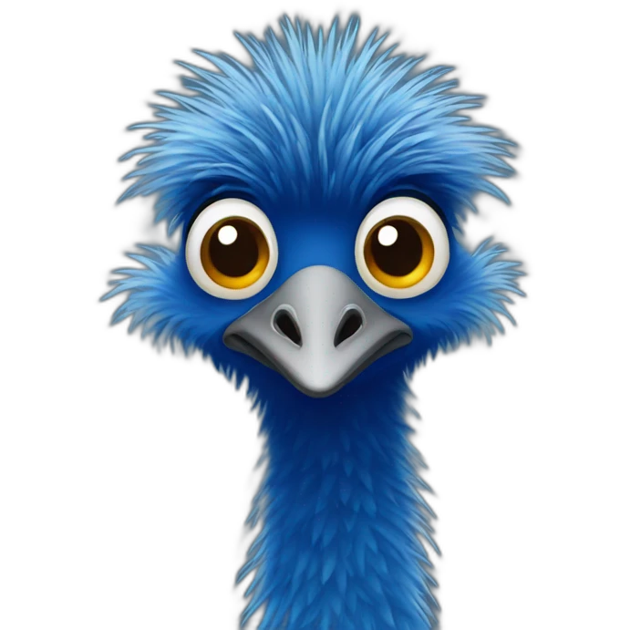 blue emu emoji