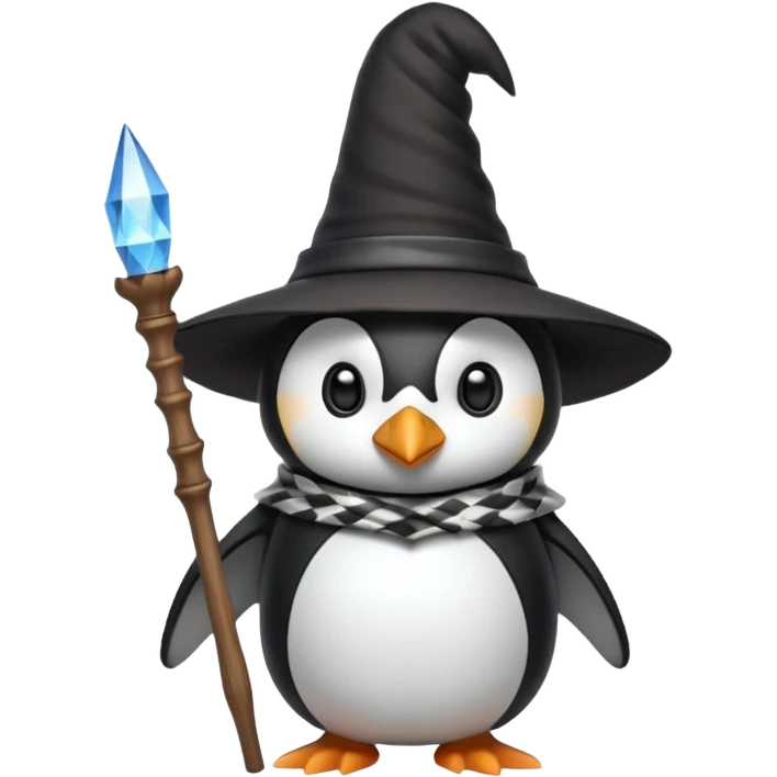 Penguin Wizard emoji