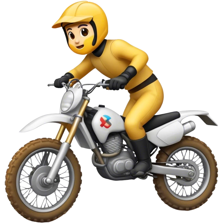 Emoji on dirtbike emoji