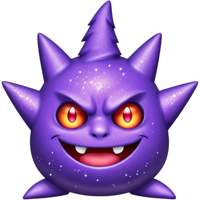 glitter roxo gengar emoji
