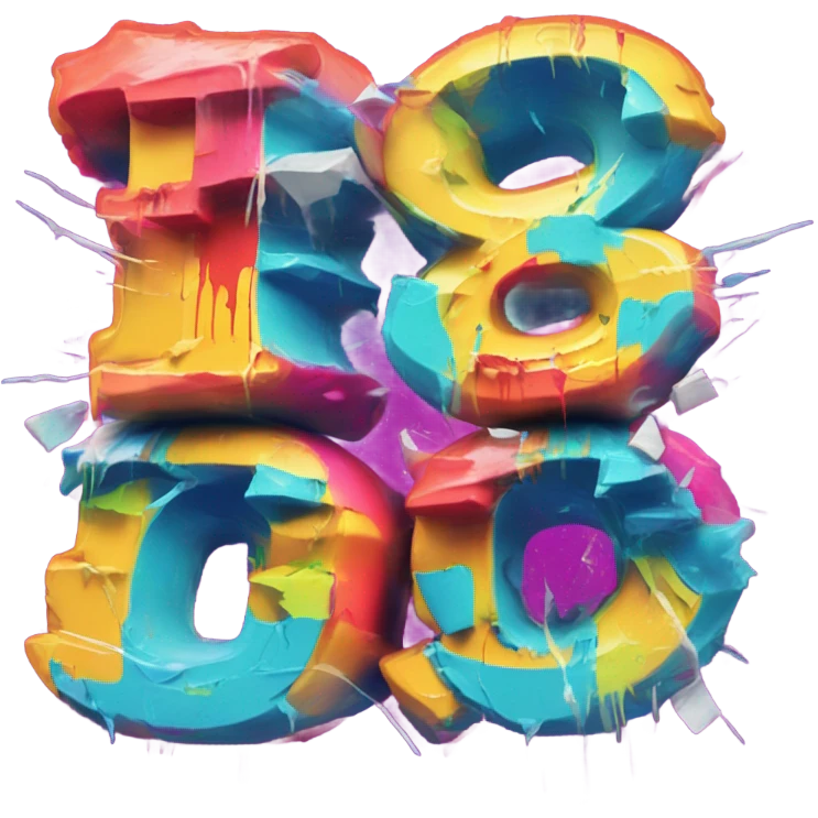 The 80s Cruise Year 9, as graffiti  emoji