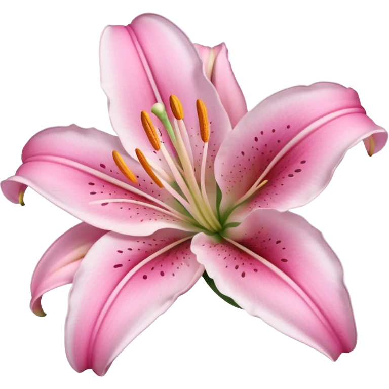 Pink lily flower emoji