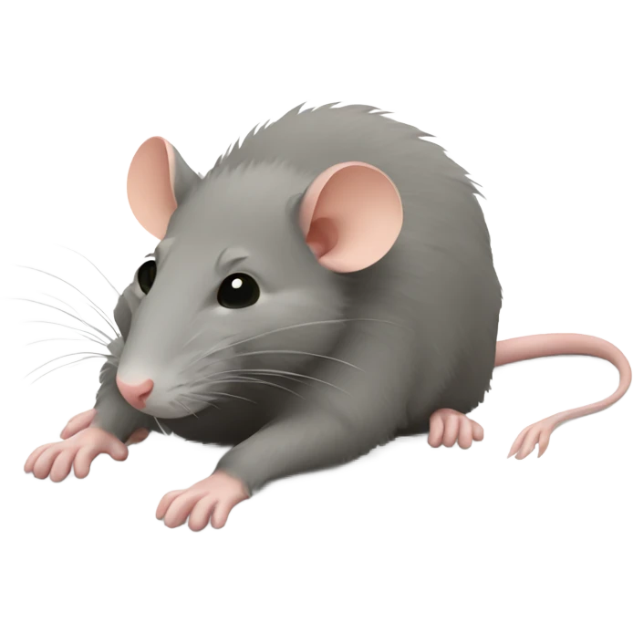 Rat laying down emoji