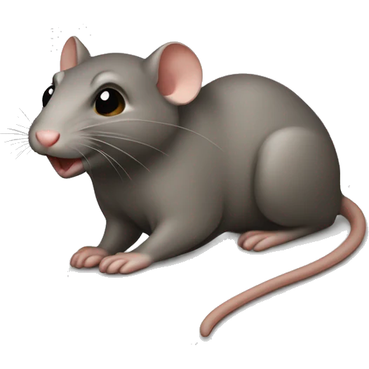 Eine richtig niedliche kleine Ratte  emoji