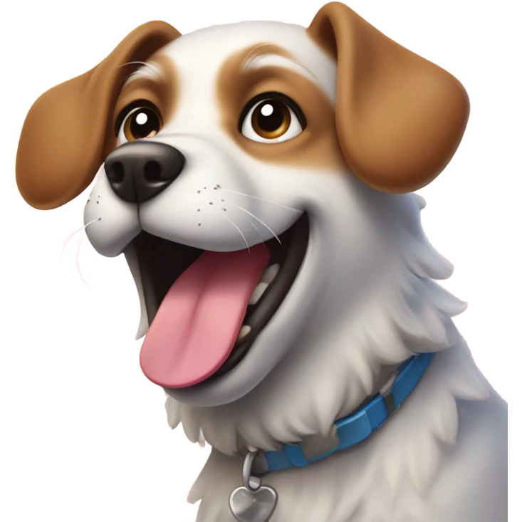 Dog with a kiss  emoji