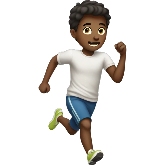 boy running  emoji