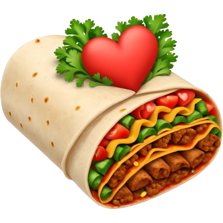valentinethemed burrito emoji