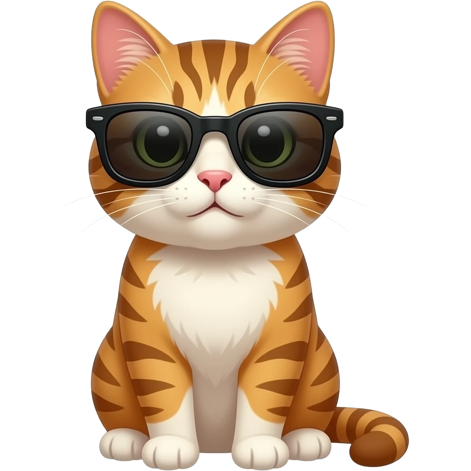 Cat wearing sunglasses emoji