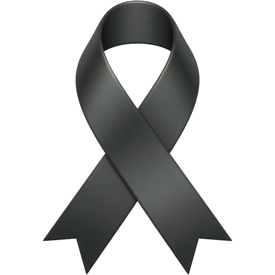 Black ribbon emoji