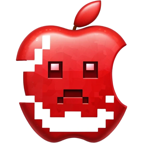 Minecraft apple emoji