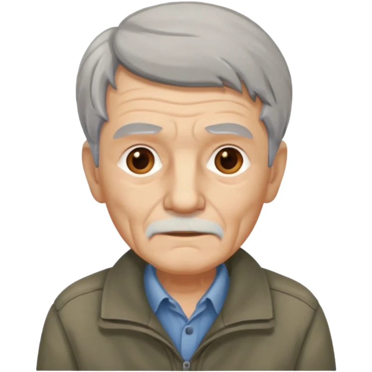 сгенерируй пенсионера бедного emoji