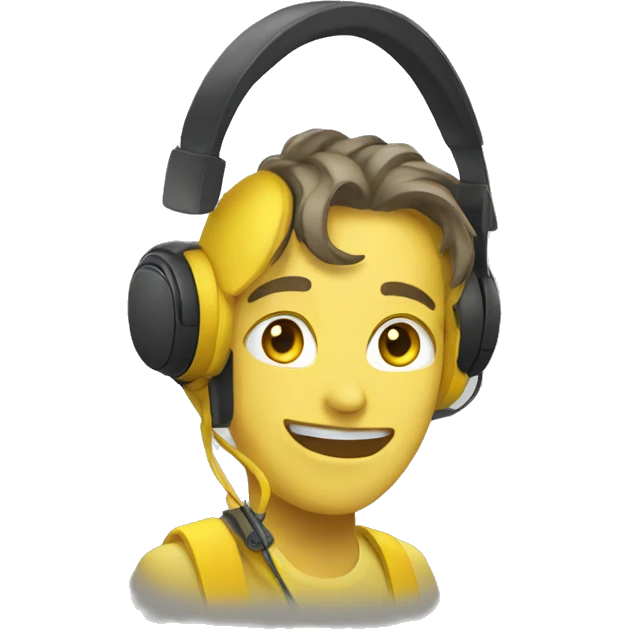 yellow headset emoji
