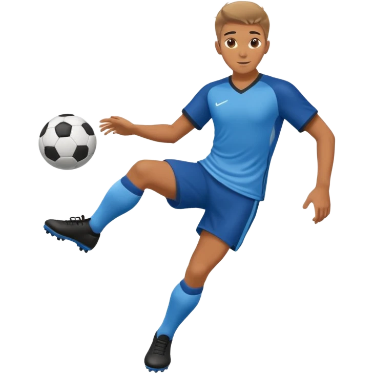 soccer player doing ball tricks emoji