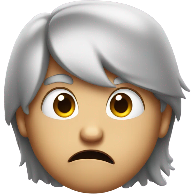 Shock face emoji