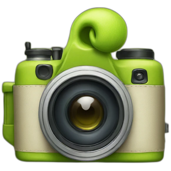 camera with shrek ears emoji