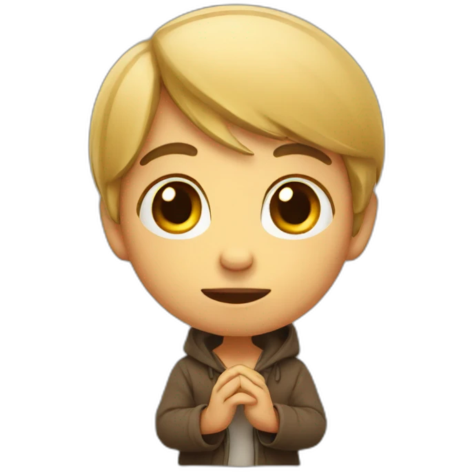 cute begging emoji