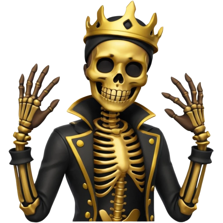 creame un emote de la skin Inferno Skeleton Balvin de fortnite emoji
