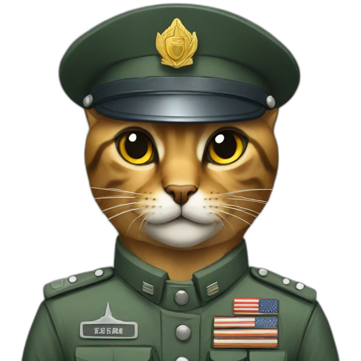military cat emoji