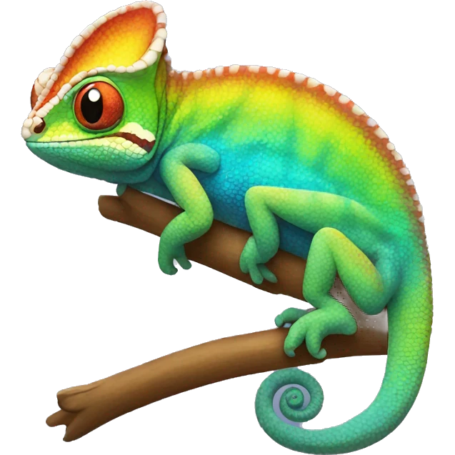 Rainbow Chameleon emoji