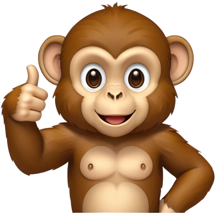 Monkey Thumbs up emoji