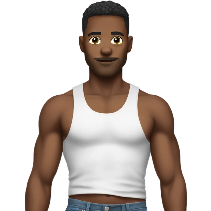 Man in crop top with “TXO” on shirt emoji